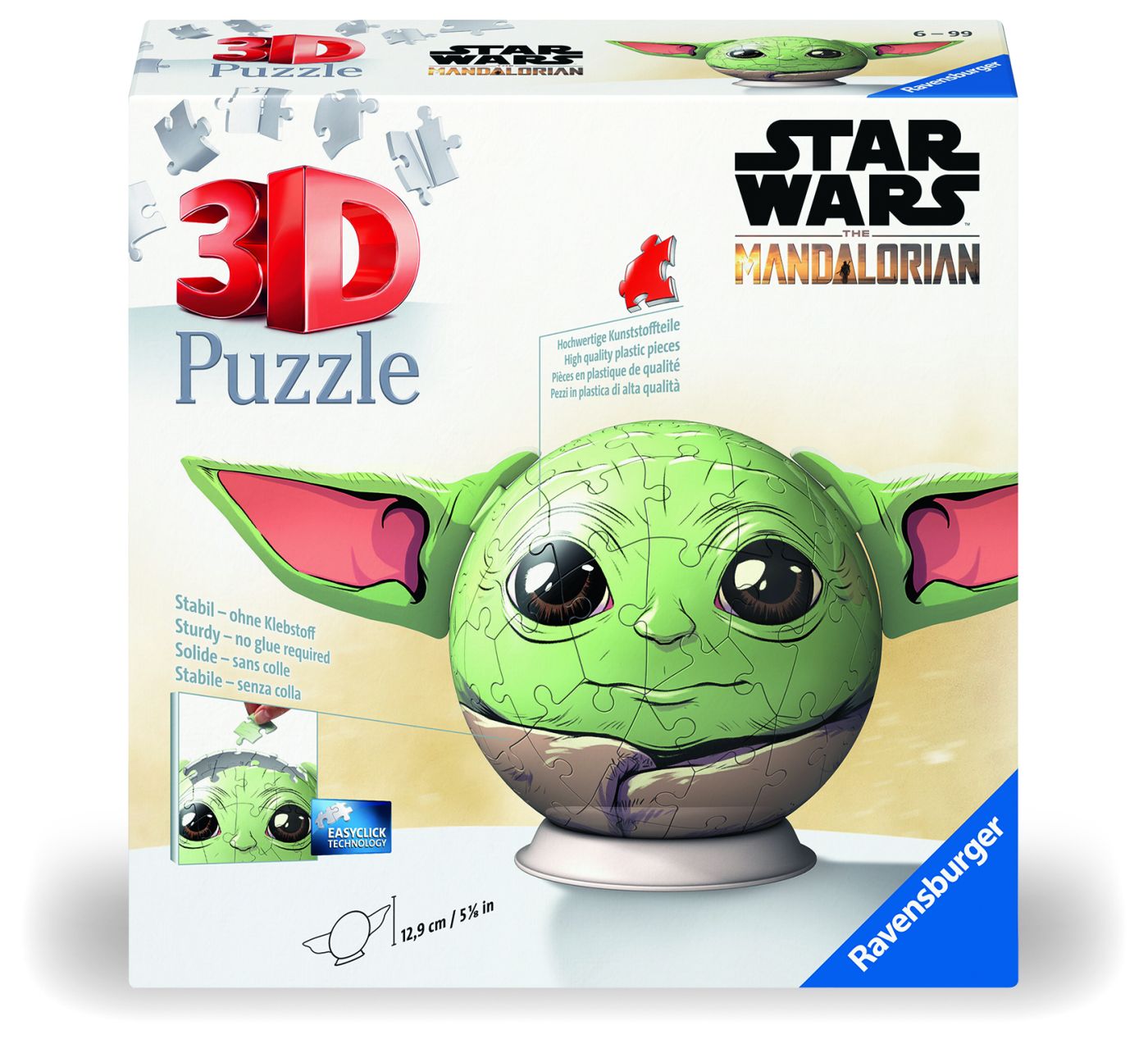 Puzzle 3D Glob Star Wars The Mandalorian Grogu Cu Urechi