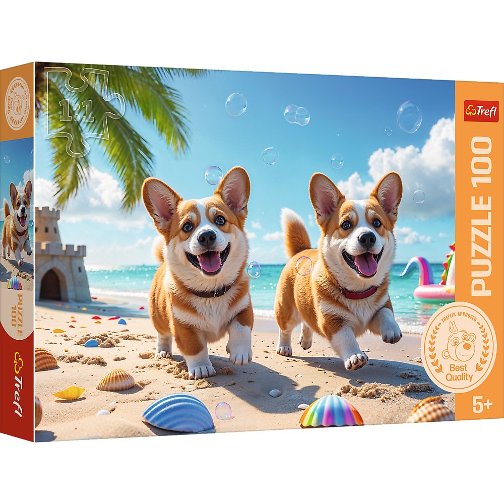 Puzzle Trefl 100 Catel Corgi
