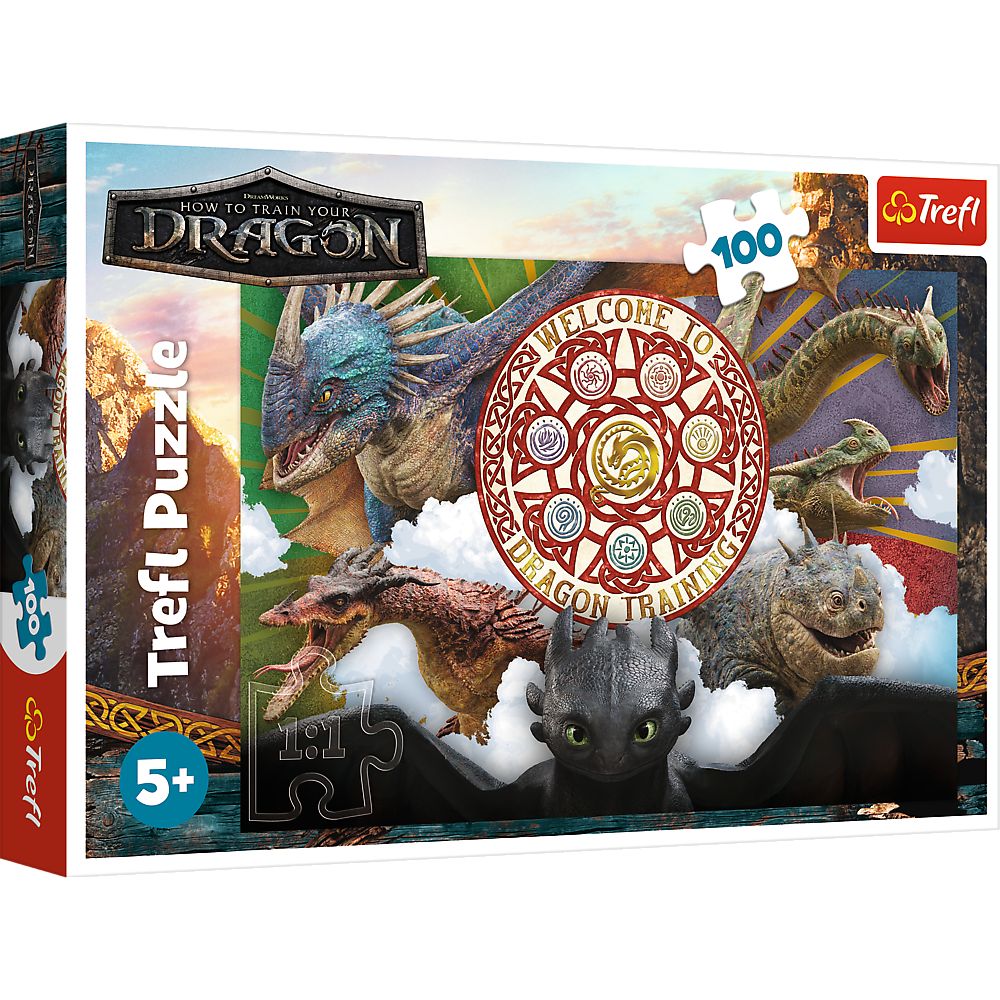 Puzzle Trefl 100 Cum Sa Iti Dresezi Dragonul Dragoni In Actiune