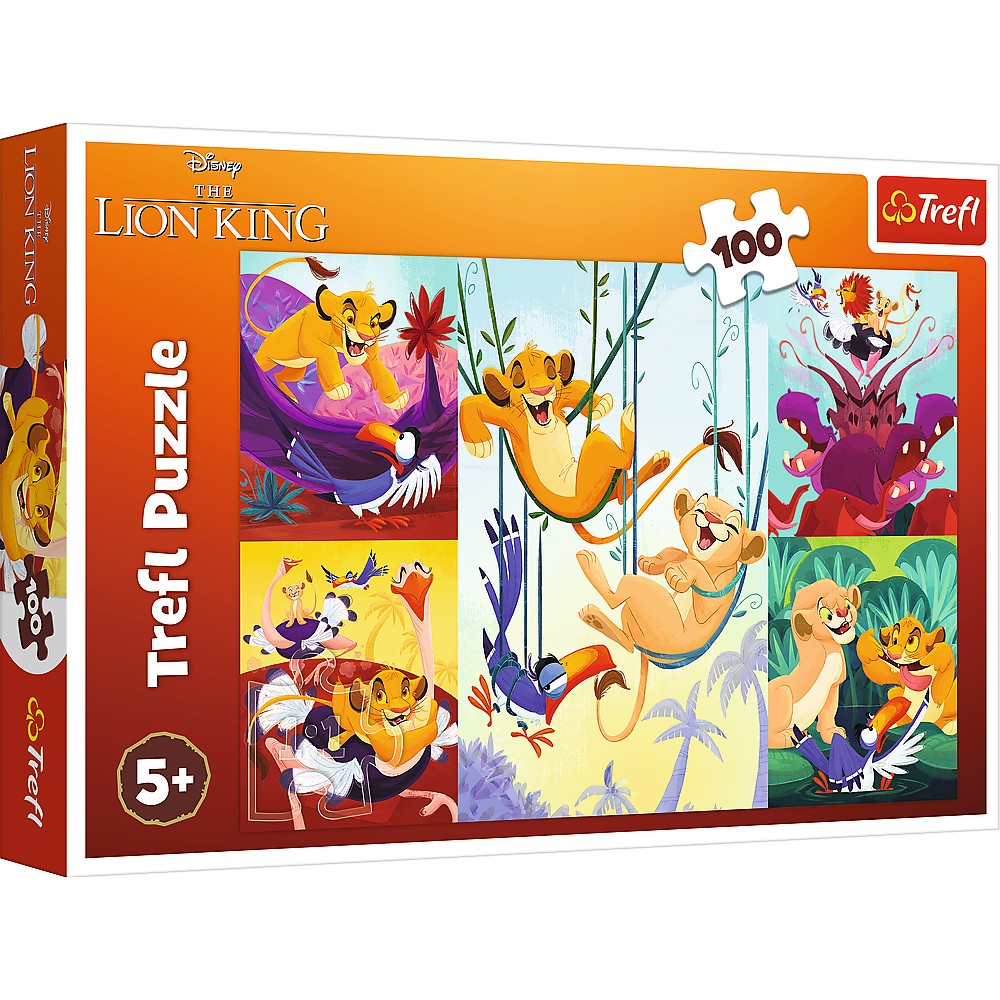 Puzzle Trefl 100 Disney Curajosul Rege Lion