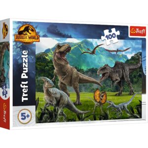 Puzzle Trefl 100 Piese Jurassic World Lumea Dinozaurilor