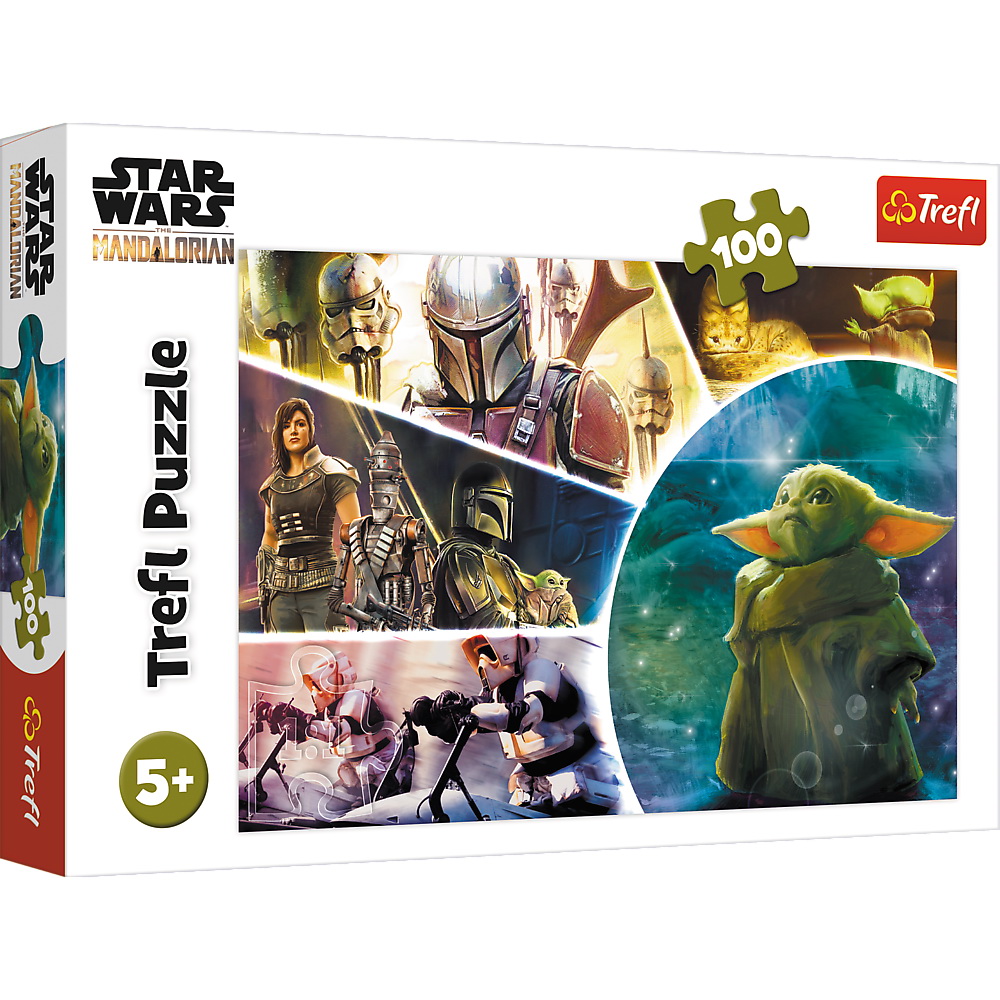 Puzzle Trefl 100 Starwars Baby Yoda Madalorianul