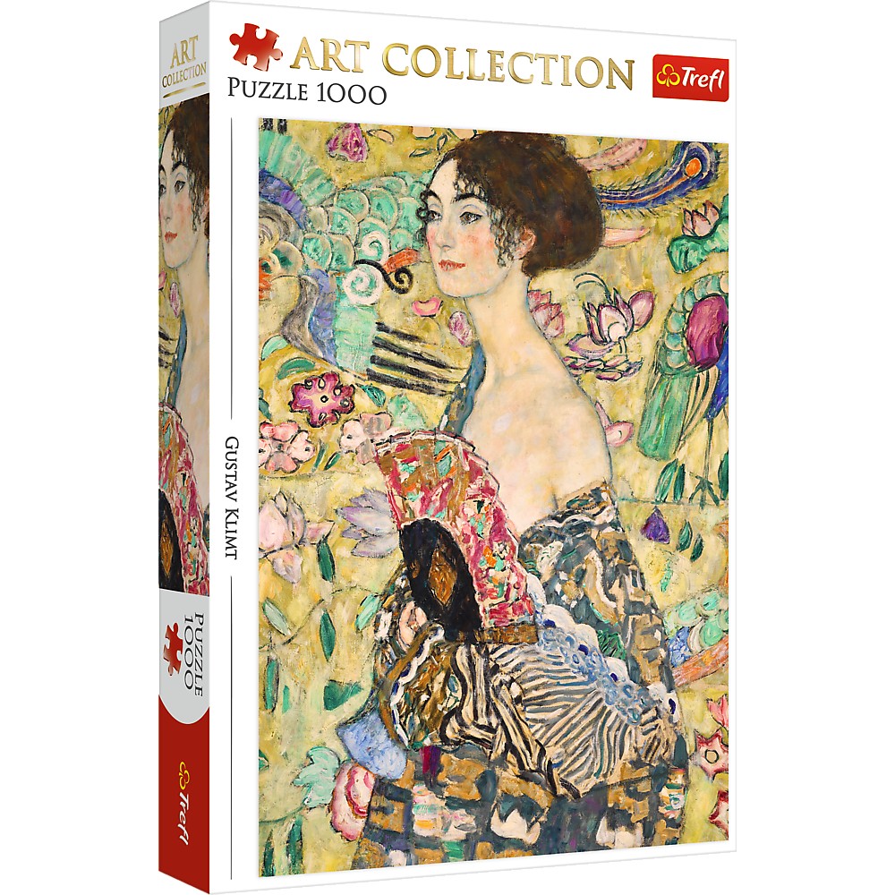 Puzzle Trefl 1000 Art Collection Gustav Klimt Doamna Cu Evantai