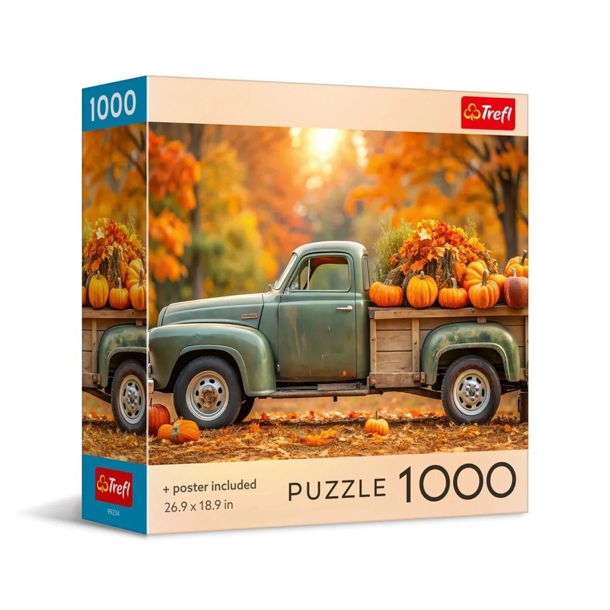 Puzzle Trefl 1000 Colectia Sua Camion De Toamna Poster Inclus