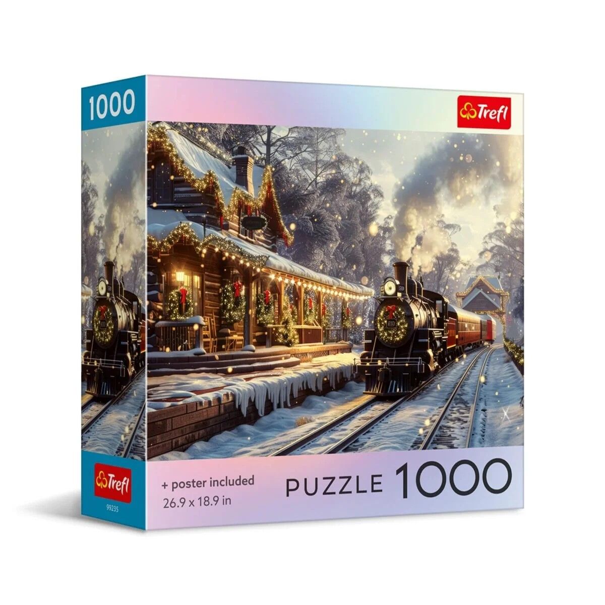 Puzzle Trefl 1000 Colectia Sua Christmas Express Poster Inclus
