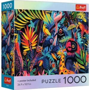 Puzzle Trefl 1000 Colectia Sua In Jungla Poster Inclus