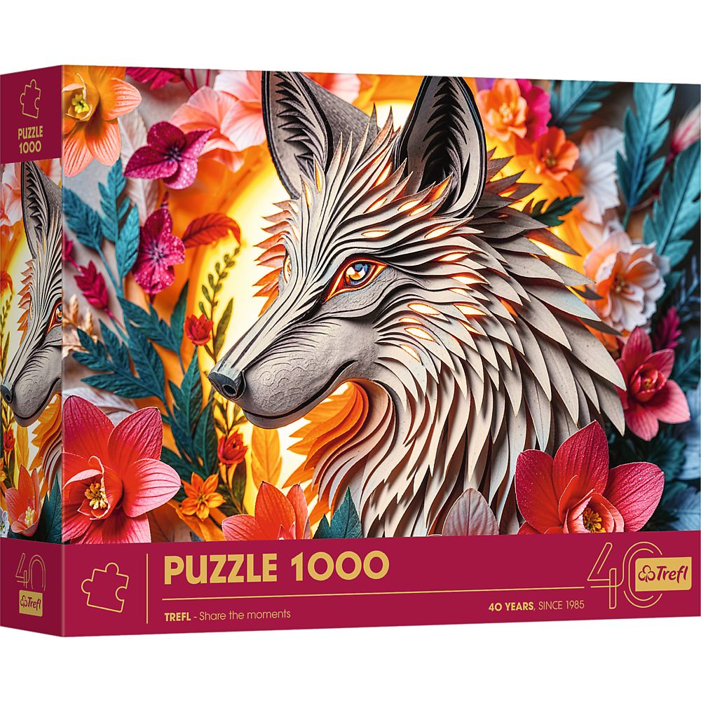 Puzzle Trefl 1000 Editia Aniversara 40 De Ani 3D Wilk