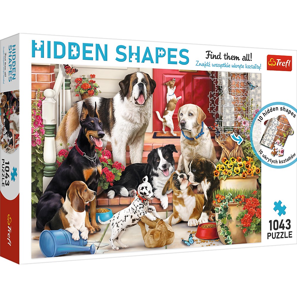 Puzzle Trefl 1000 Forme Ascunse Catelusii Draguti