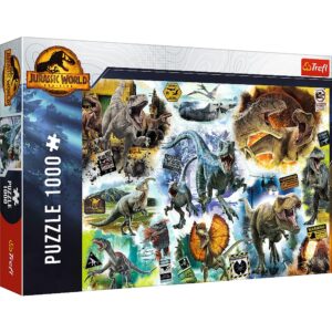 Puzzle Trefl 1000 Jurassic World Pe Urmele Dinozaurilor