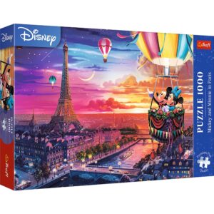 Puzzle Trefl 1000 Premium Plus Disney Mickey Si Minnie In Paris
