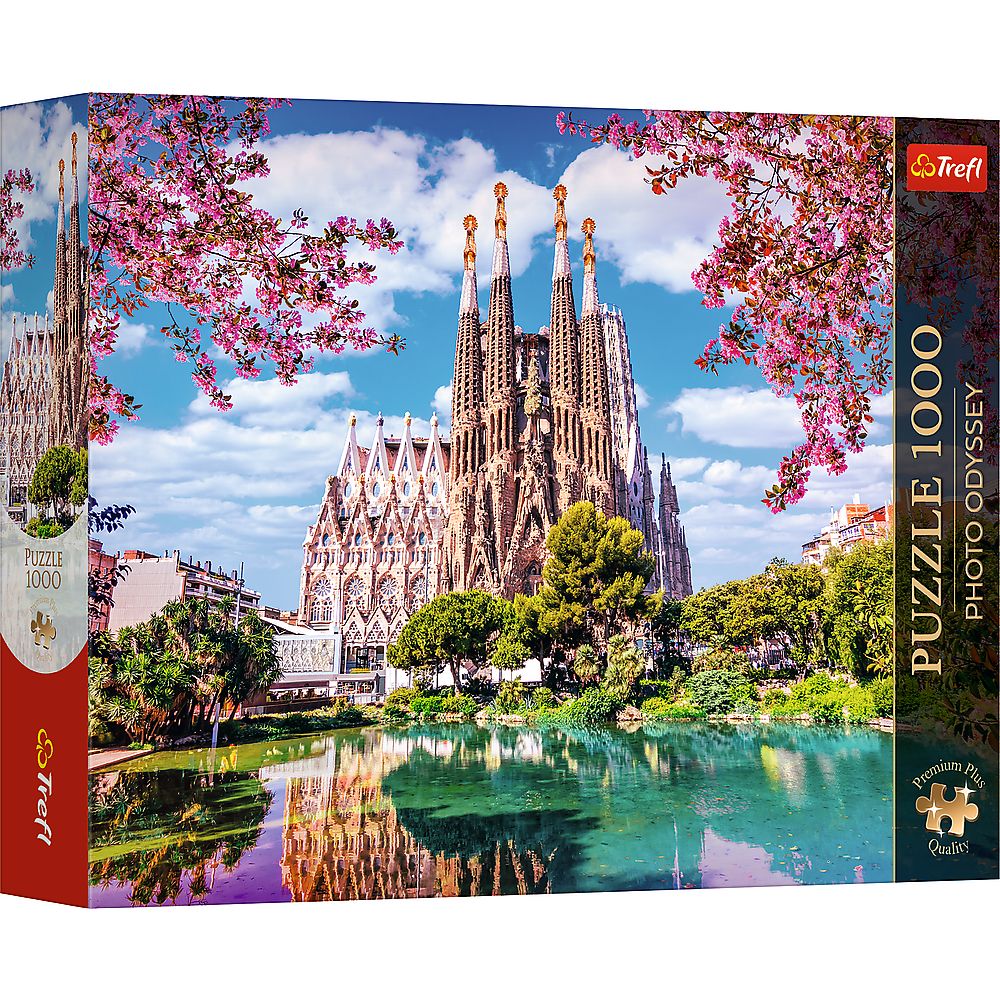 Puzzle Trefl 1000 Premium Plus Photo Odyssey Sagrada Familia Barcelona Spania