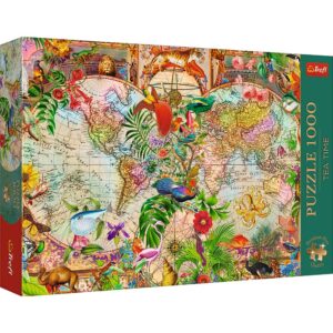 Puzzle Trefl 1000 Premium Plus Tea Time Harta Antica A Lumii