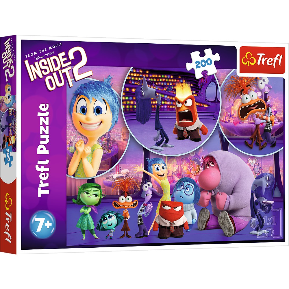 Puzzle Trefl 200 Disney Inside Out 2 Emotiile Copiilor