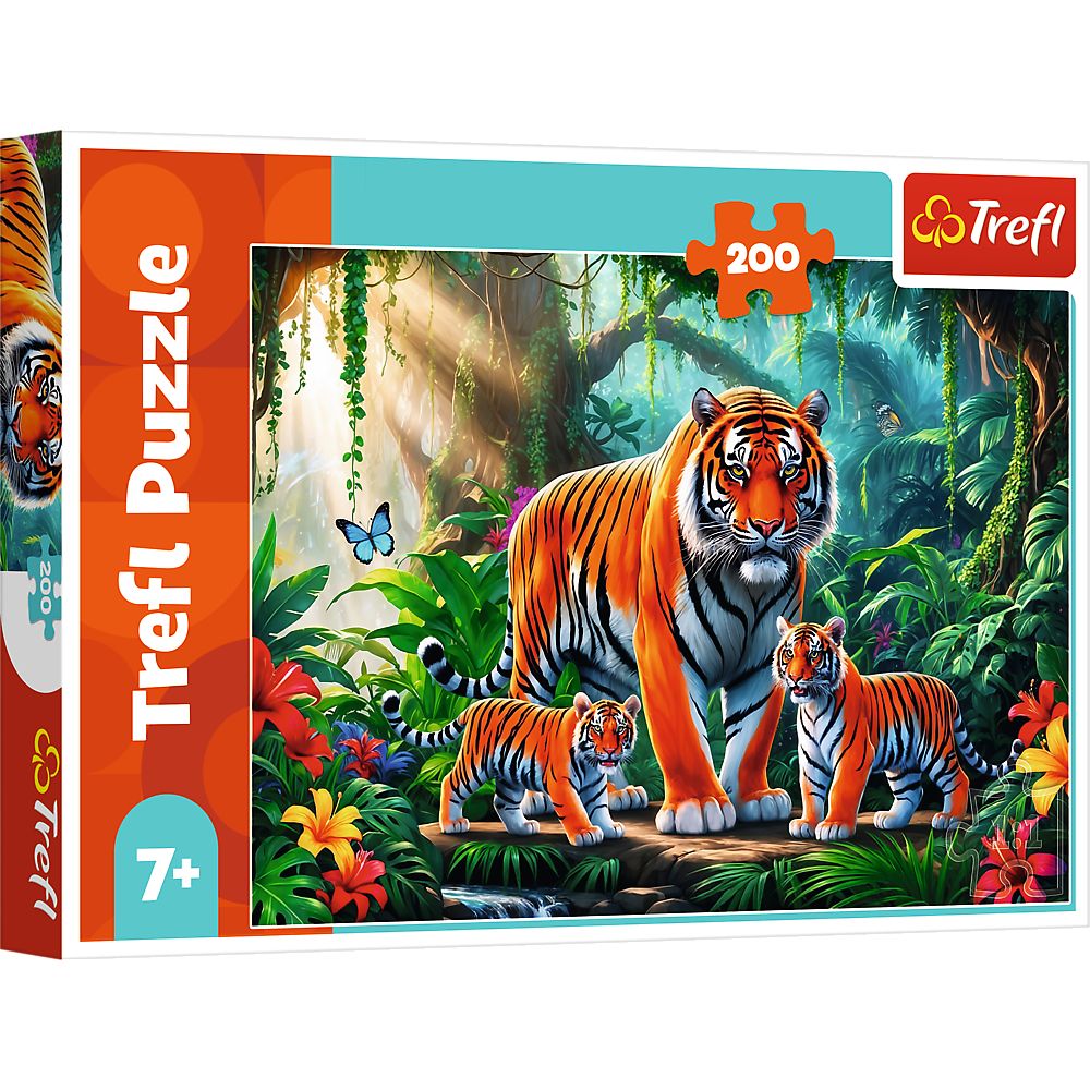Puzzle Trefl 200 Obiceiurile Tigrului