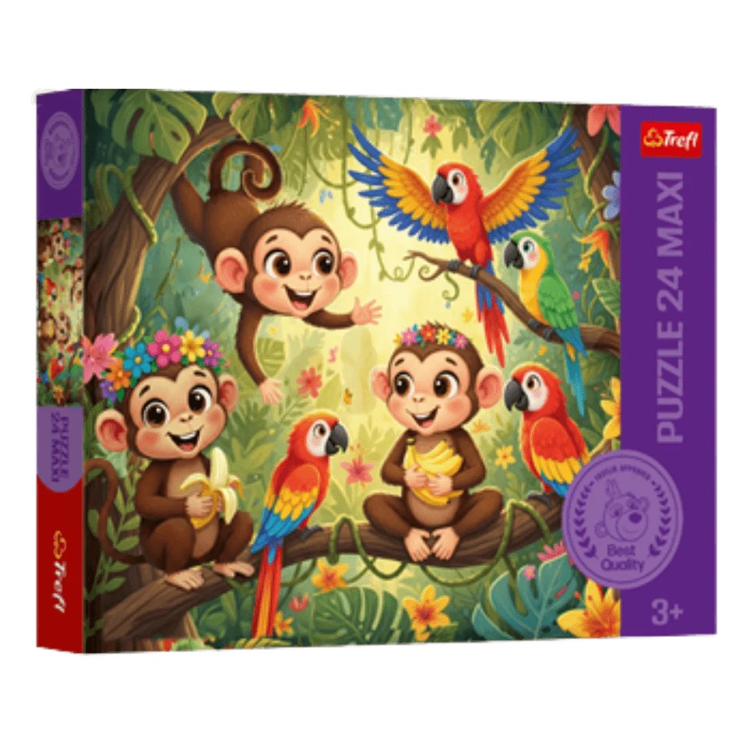 Puzzle Trefl 24 Maxi Maimute Si Prieteni