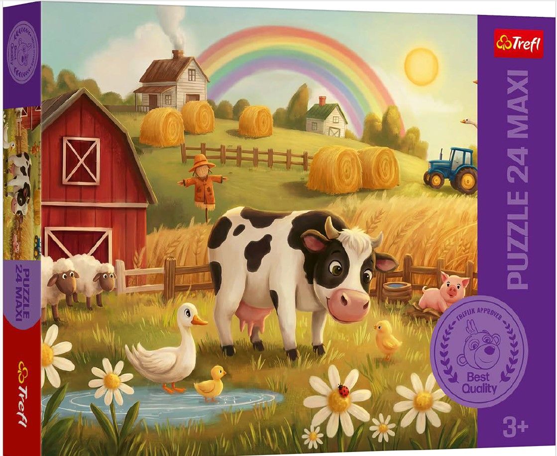 Puzzle Trefl 24 Maxi Vacuta La Ferma