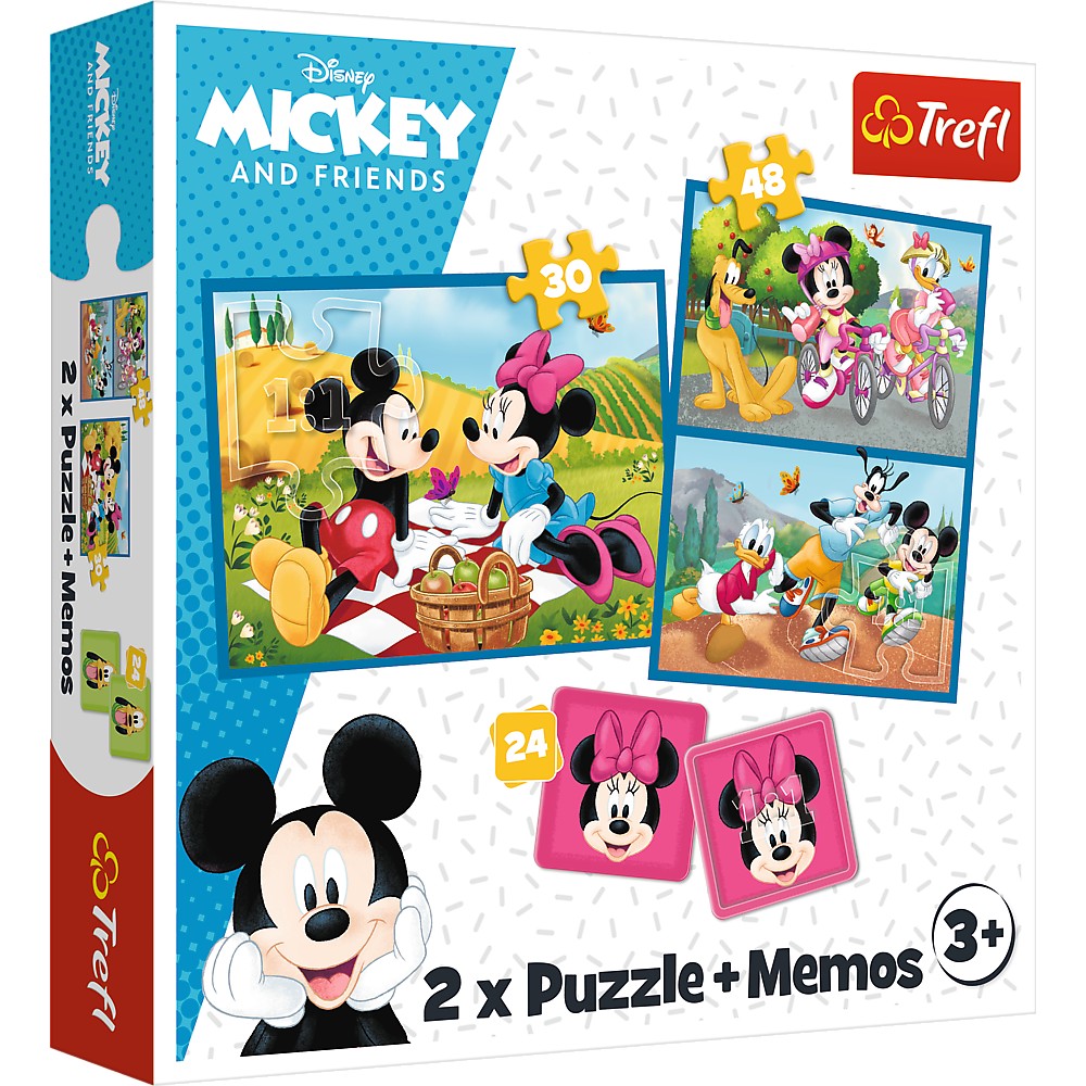 Puzzle Trefl 2IN1 Memo Disney Eroii Disney
