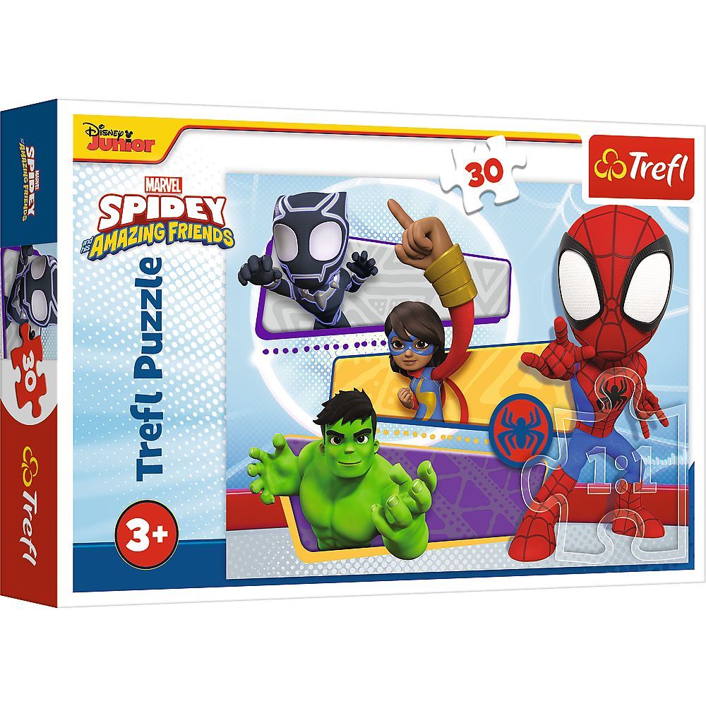 Puzzle Trefl 30 Marvel Spidey Si Prietenii Sai Uimitori Curajosul Spider Man