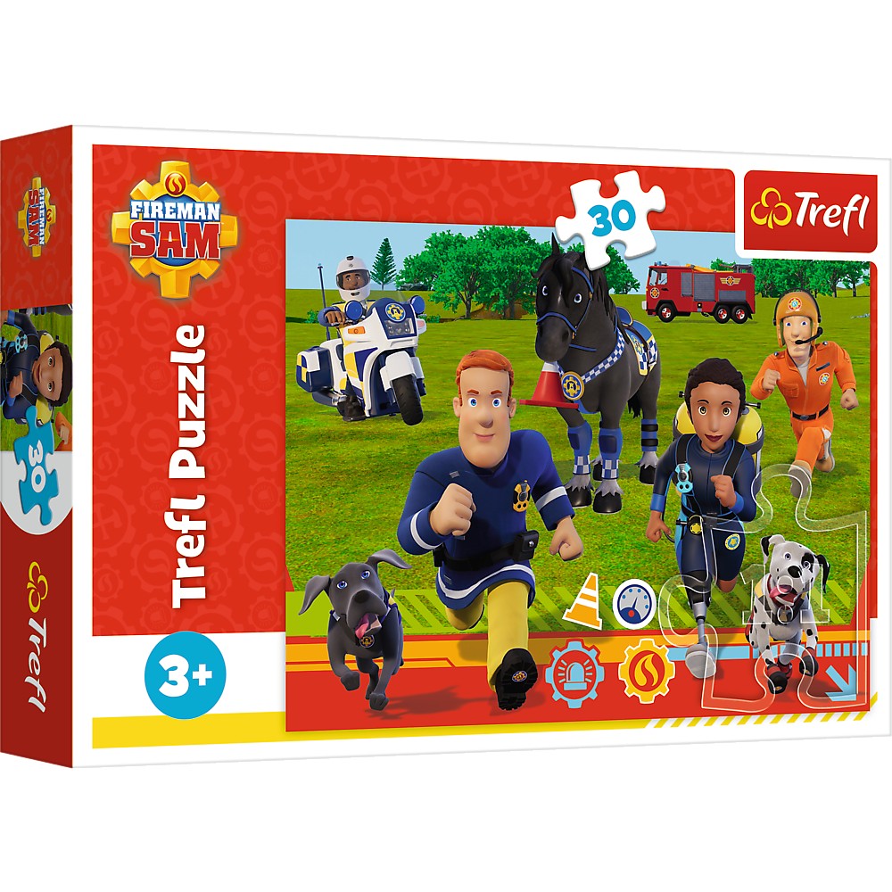 Puzzle Trefl 30 Pompierul Sam Gata De Salvare