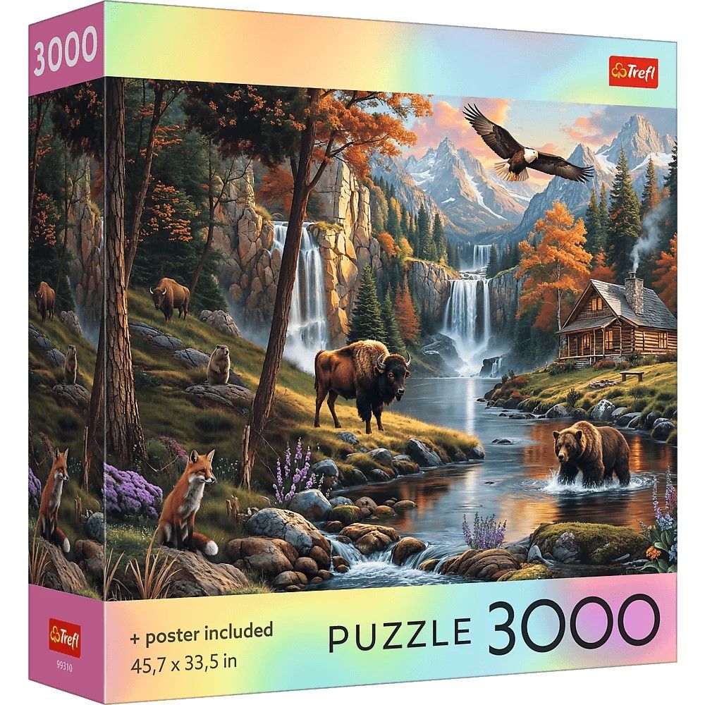 Puzzle Trefl 3000 Colectia Sua Natura Salbatica Poster Inclus