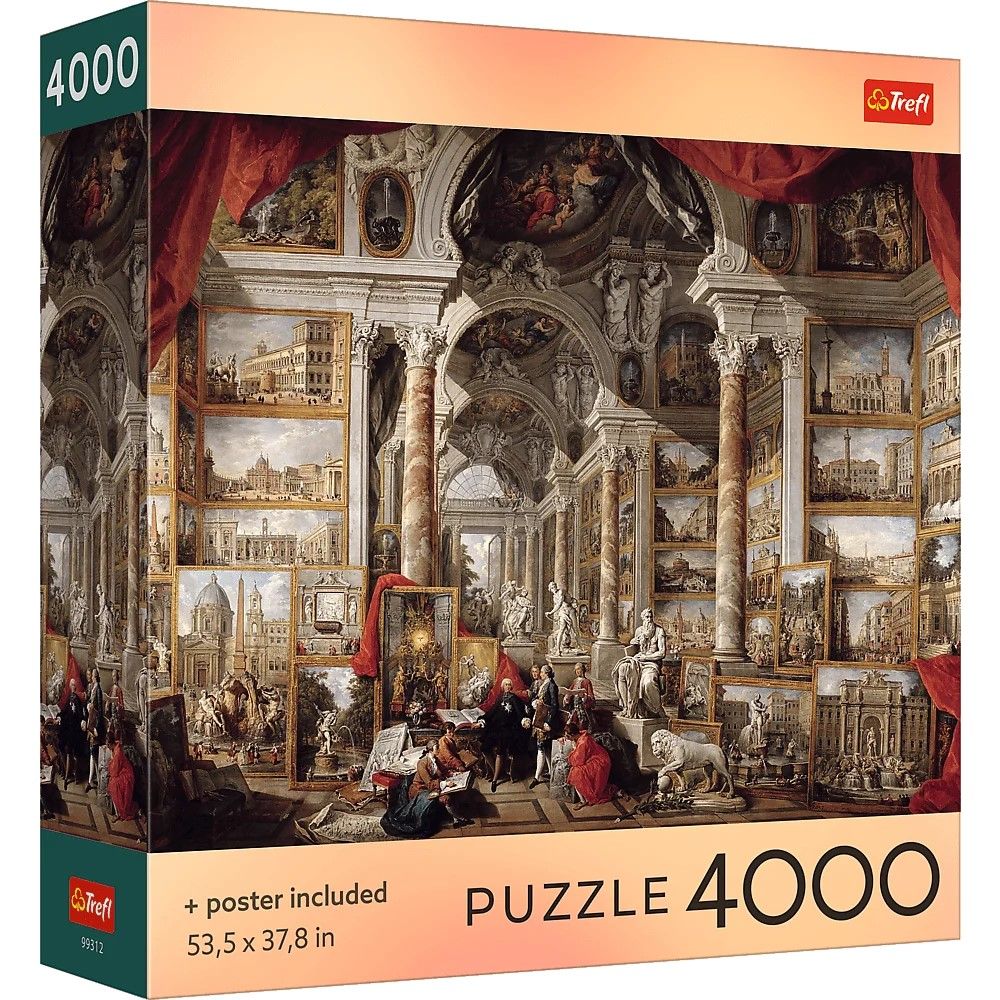 Puzzle Trefl 4000 Colectia Sua Roma Moderna Cu Poster Inclus
