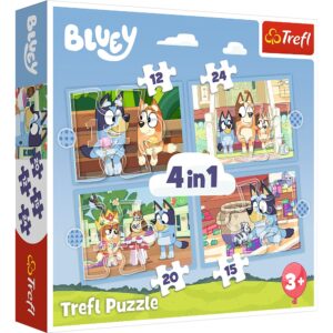 Puzzle Trefl 4IN1 Bluey Si Lumea Ei