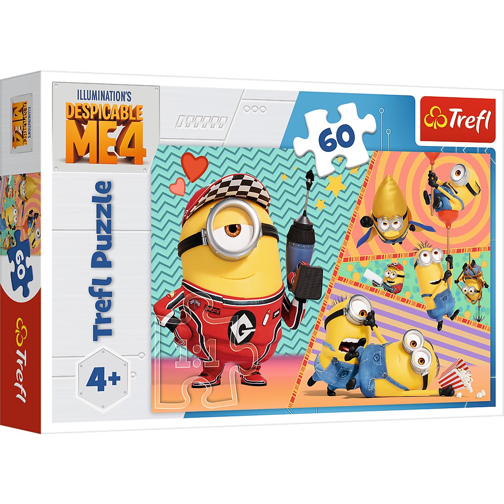 Puzzle Trefl 4IN1 Despicable Me 4 Minionii Trazniti