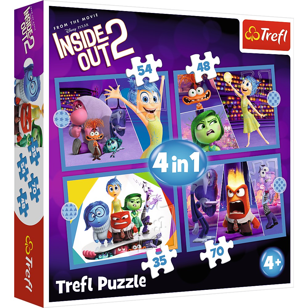 Puzzle Trefl 4IN1 Disney Inside Out 2 O Lume Plina De Emotii