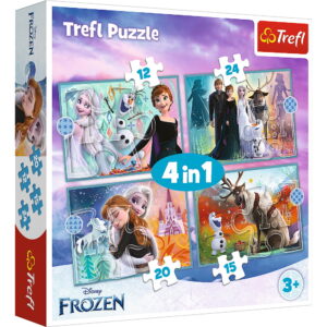 Puzzle Trefl 4IN1 Frozen 2 Uimitoarea Lume Disney