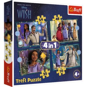 Puzzle Trefl 4IN1 Wish Visele Devin Realitate