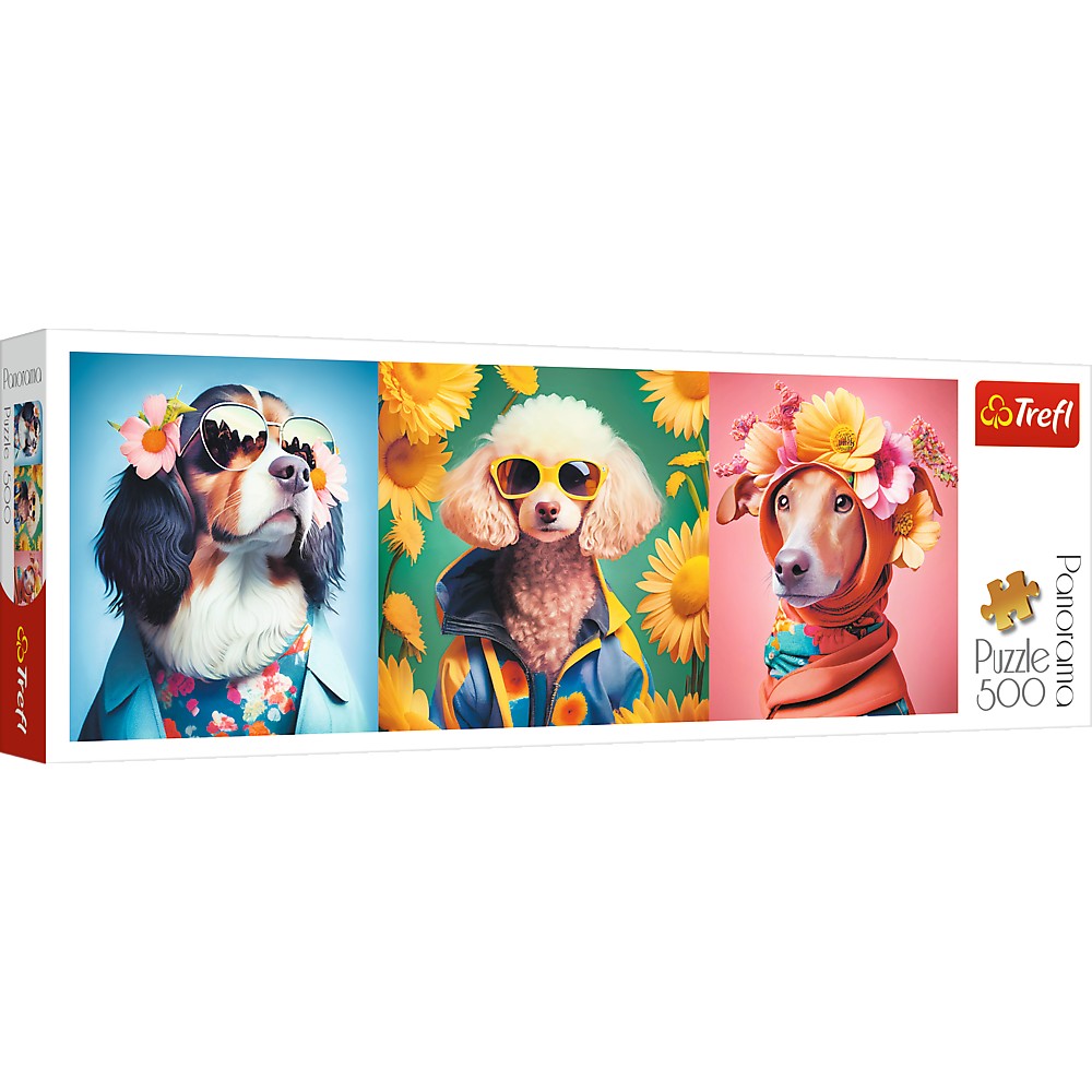 Puzzle Trefl 500 Panorama Saptamana Modei Cateilor