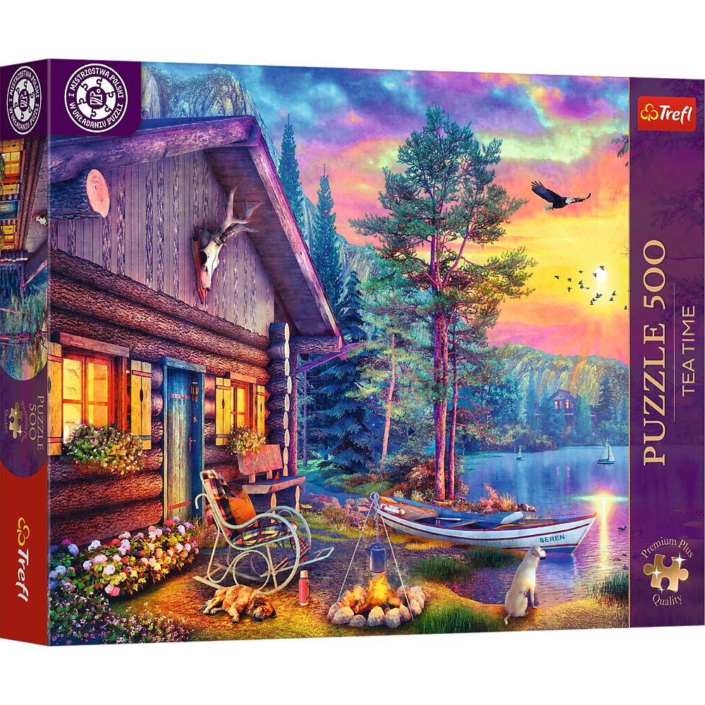 Puzzle Trefl 500 Premium Plus Tea Time Cabana Apus De Seara
