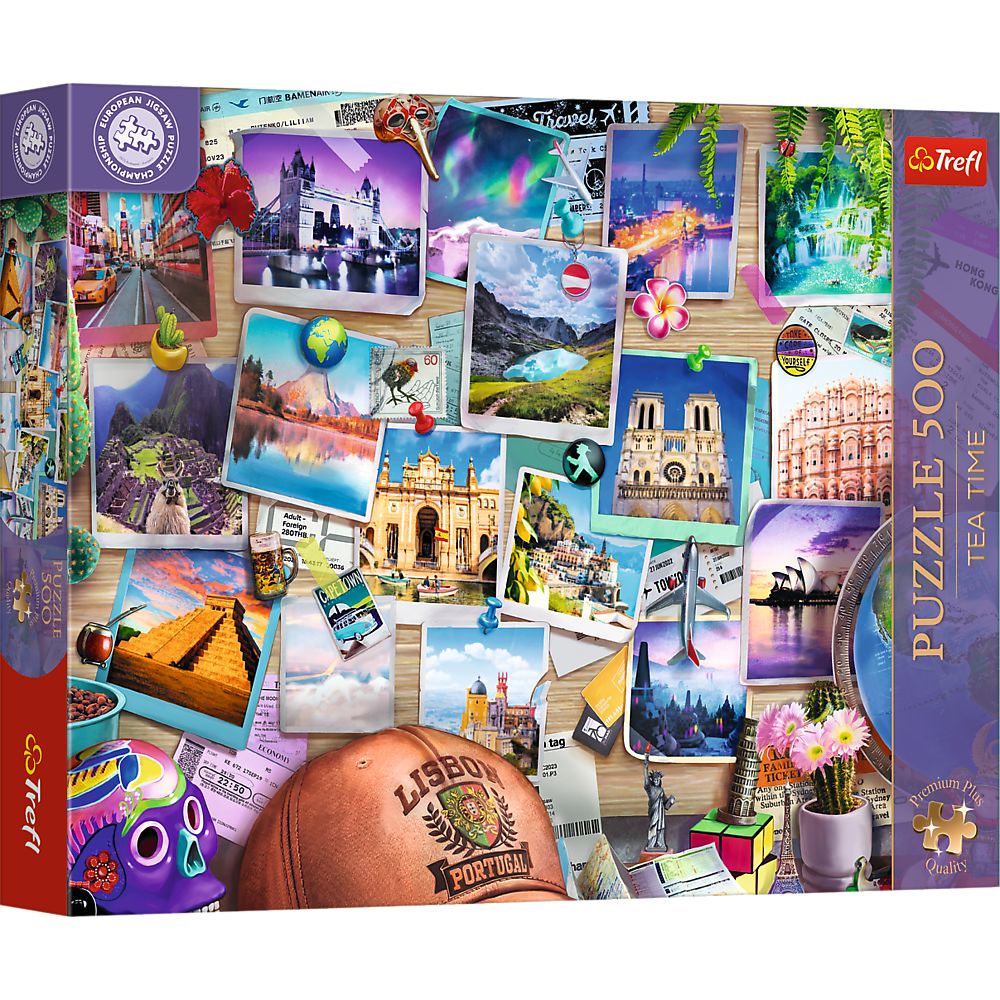 Puzzle Trefl 500 Premium Plus Tea Time Campionatul European Amintiri De Calatorie