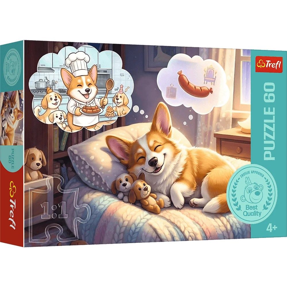 Puzzle Trefl 60 Corgi In Taramul Viselor