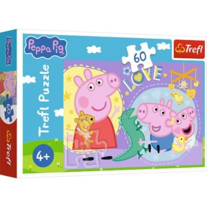 Puzzle Trefl 60 Peppa Pig Purcelusul Fericit Peppa