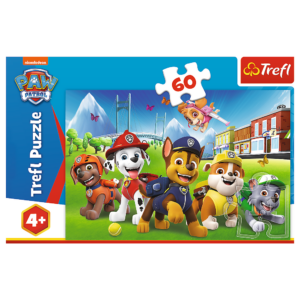 Puzzle Trefl 60 Piese Patrula Catelusilor Cateii In Iarba