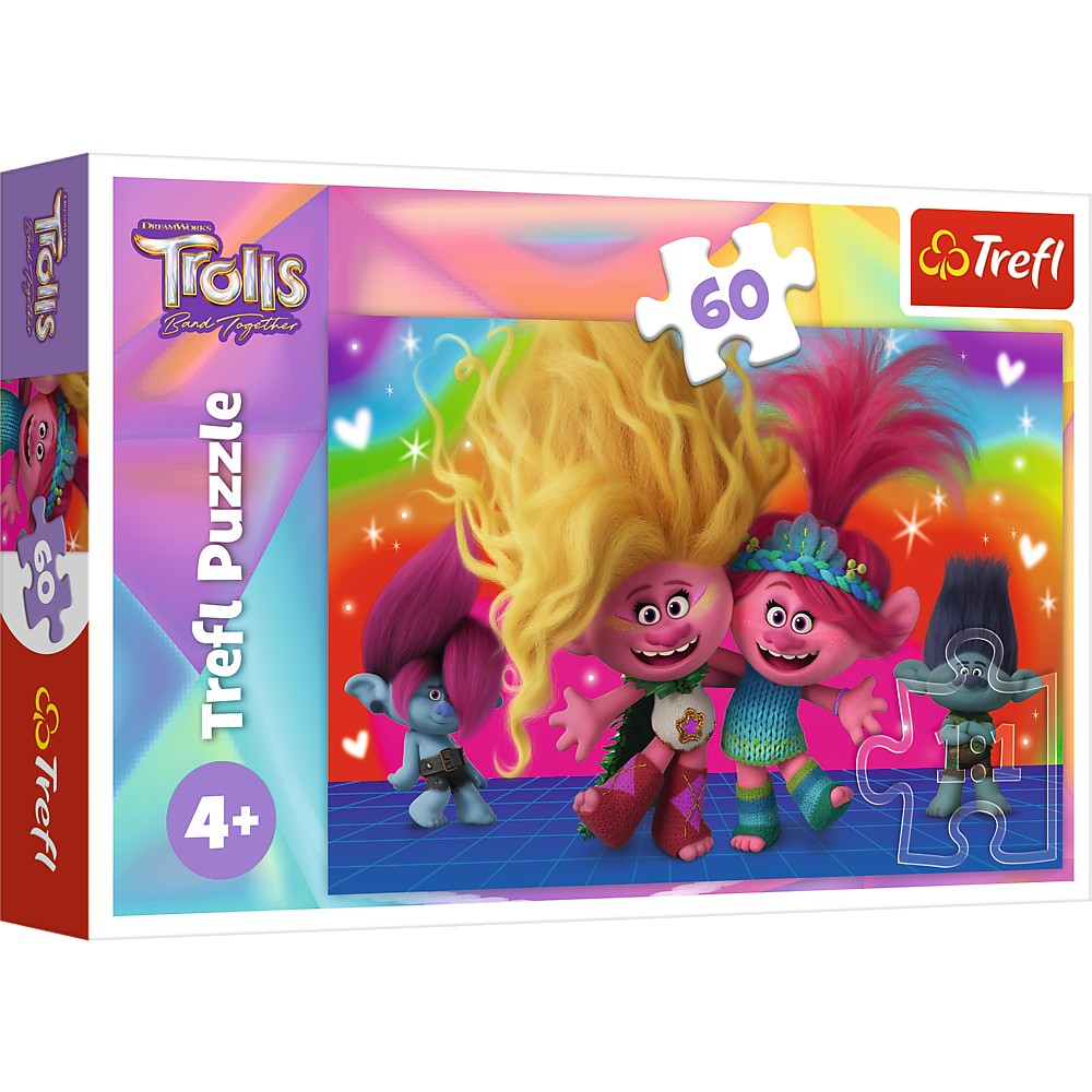 Puzzle Trefl 60 Trolii Prietenosi