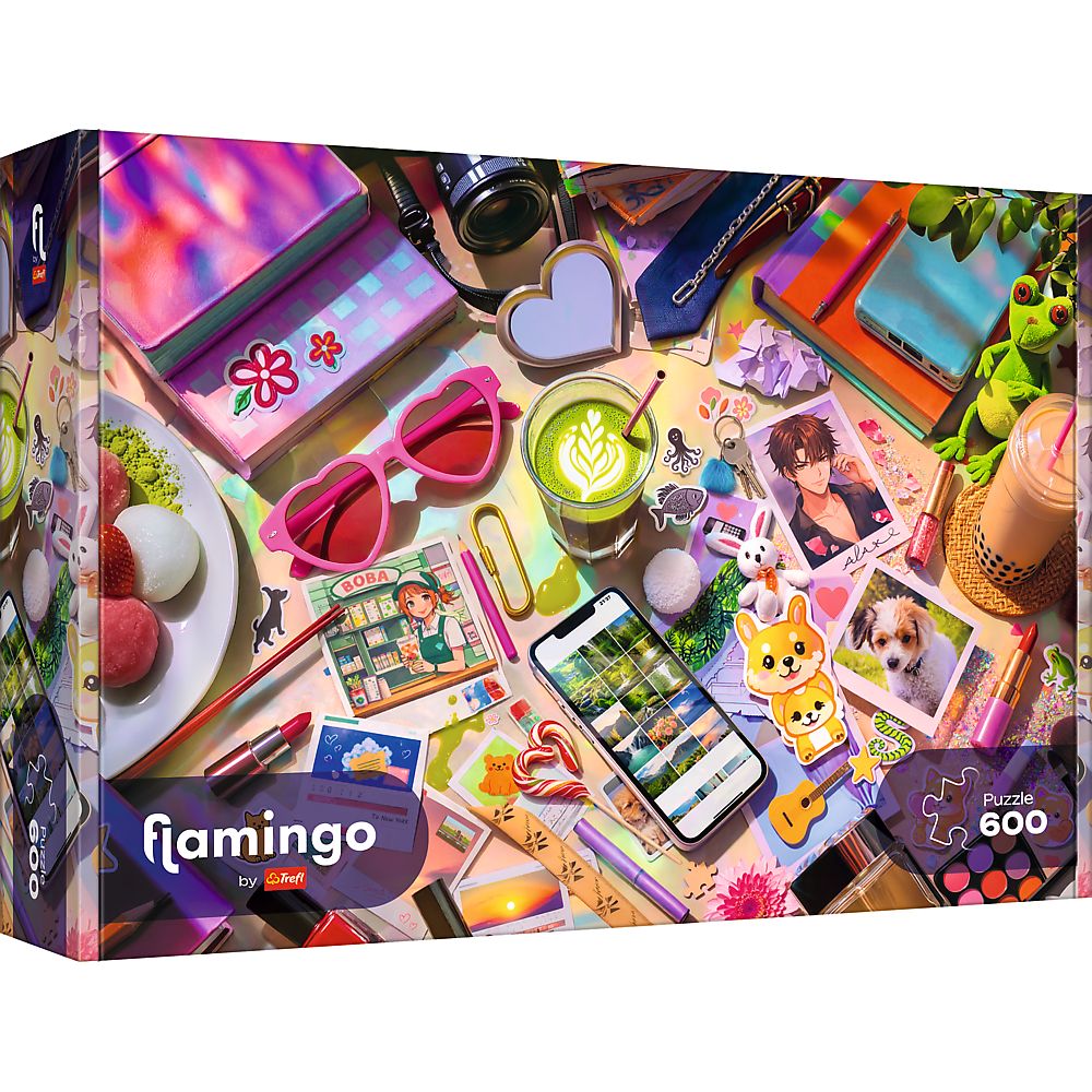 Puzzle Trefl 600 Flamingo Mica Mea Lume