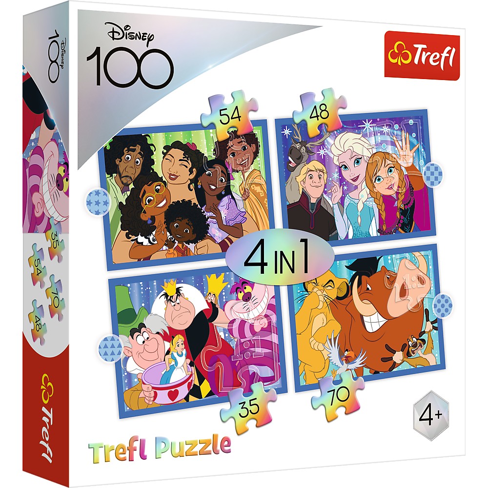 Puzzle Trefl Disney 4IN1 Minunata Lume Disney