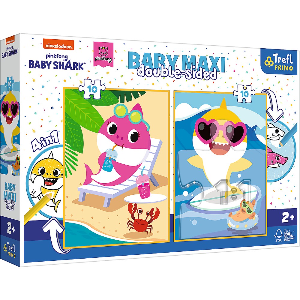 Puzzle Trefl Primo Baby Maxi 2X10 Baby Shark