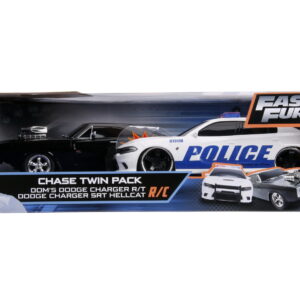 Set Masinute Fast And Furious RC Toyota Supra&Dodge Charger Srt Scara 1:16