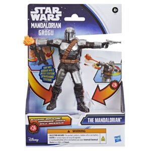 Star Wars Mandalorianul Si Grogu Set Figurina Mandalorianul Cu Sunete De Lupta Si Accesorii