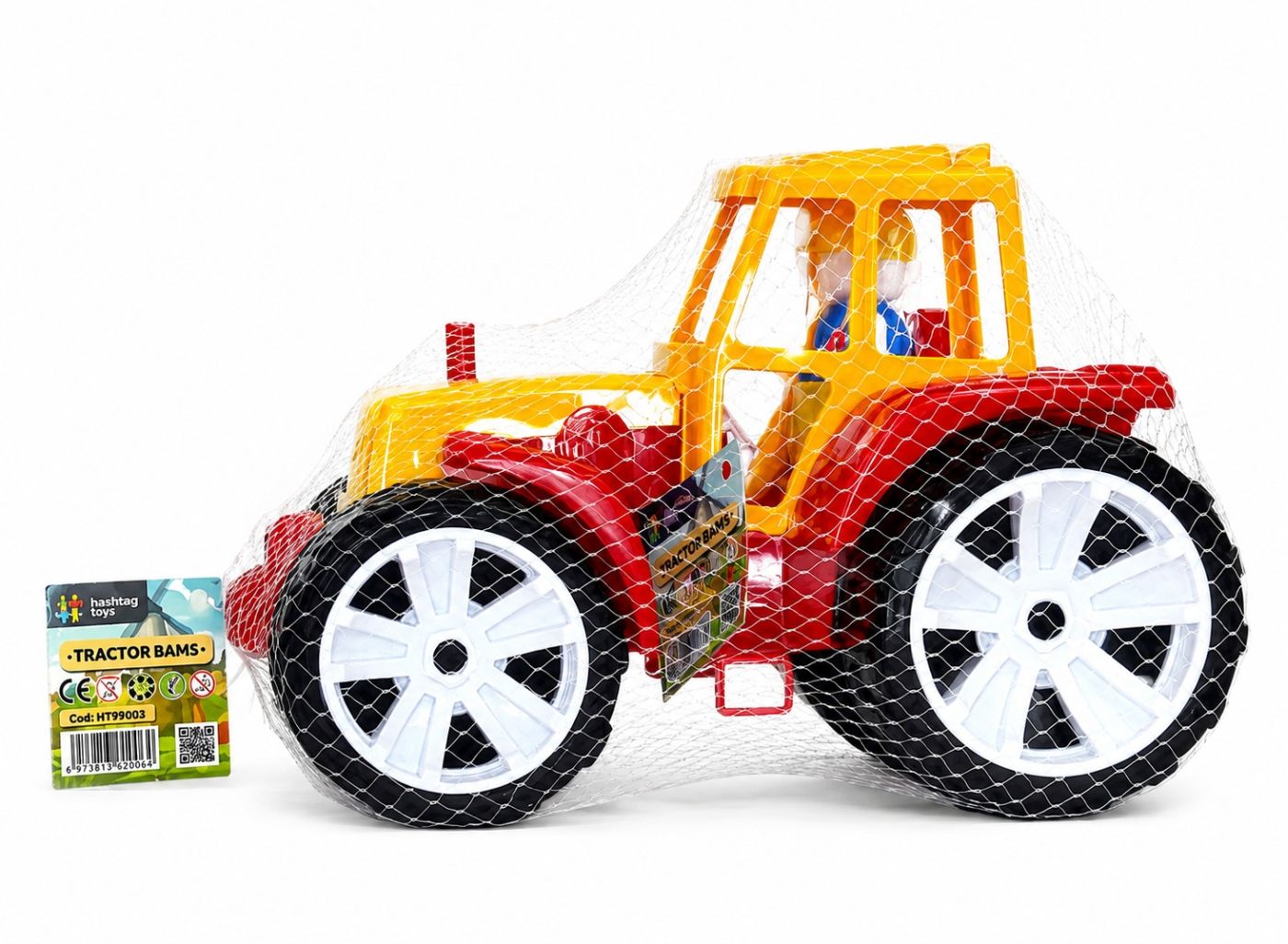 Tractor Bams 0 Portocaliu Rosu