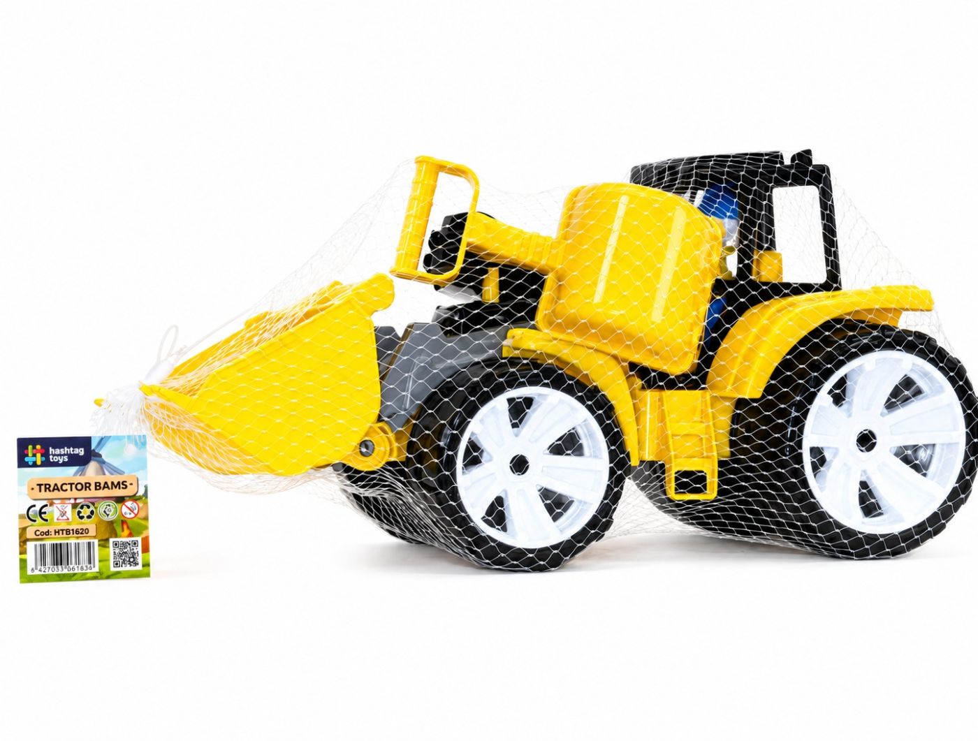 Tractor Bams 2 Cu 2 Cupe Negru Galben