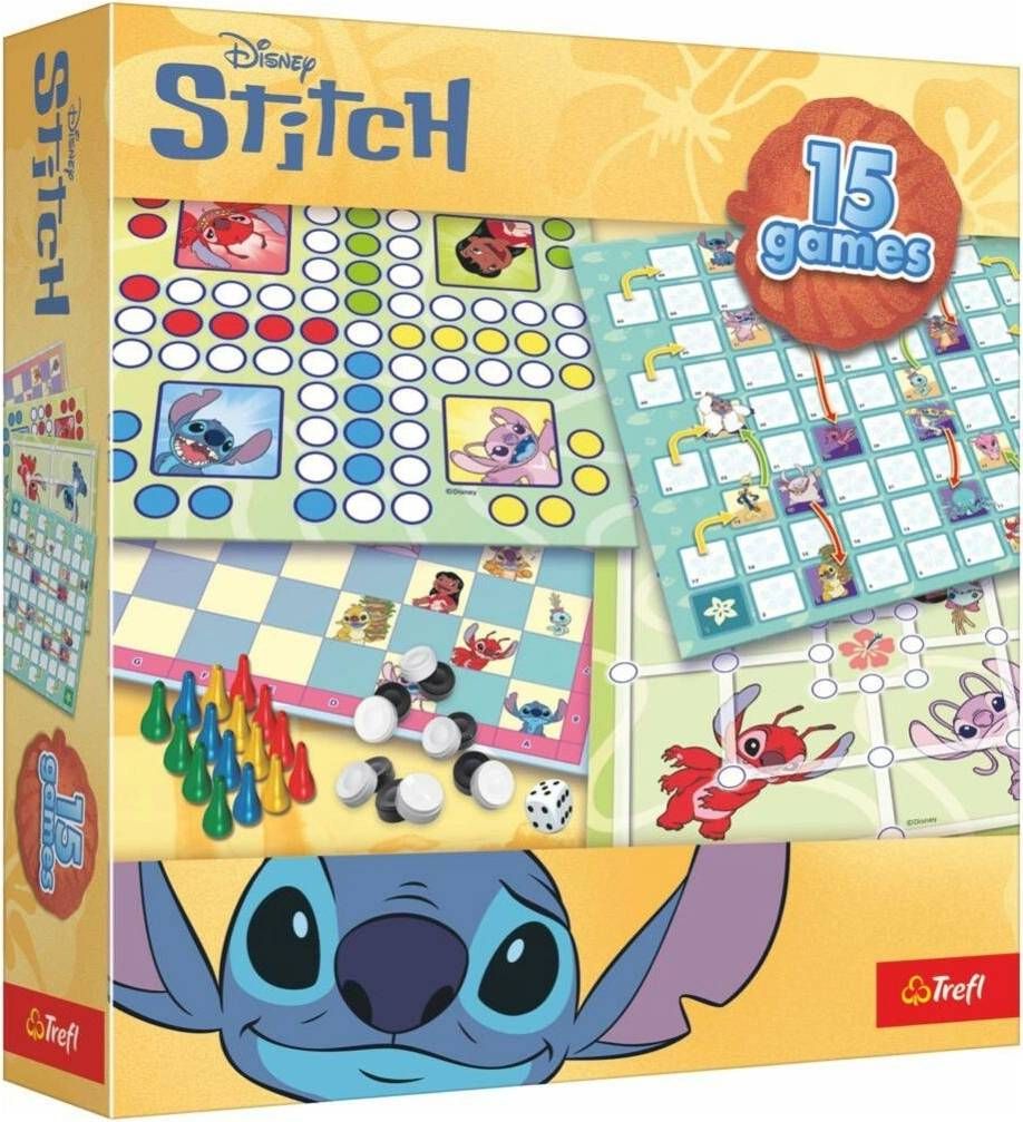 Trefl Disney Stitch Set 15 Jocuri Clasice