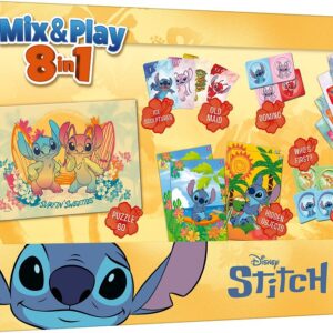 Trefl Disney Stitch Set De Jocuri Mix And Play 8IN1