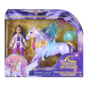 Unicorn Academy Set Magia Aripilor Cu Papusa Sophia Si Unicornul Wildstar Cu Accesorii