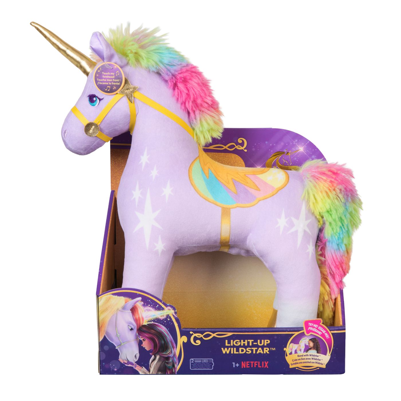 Unicorn Academy Unicornul Wildstar De Plus Luminos 38CM