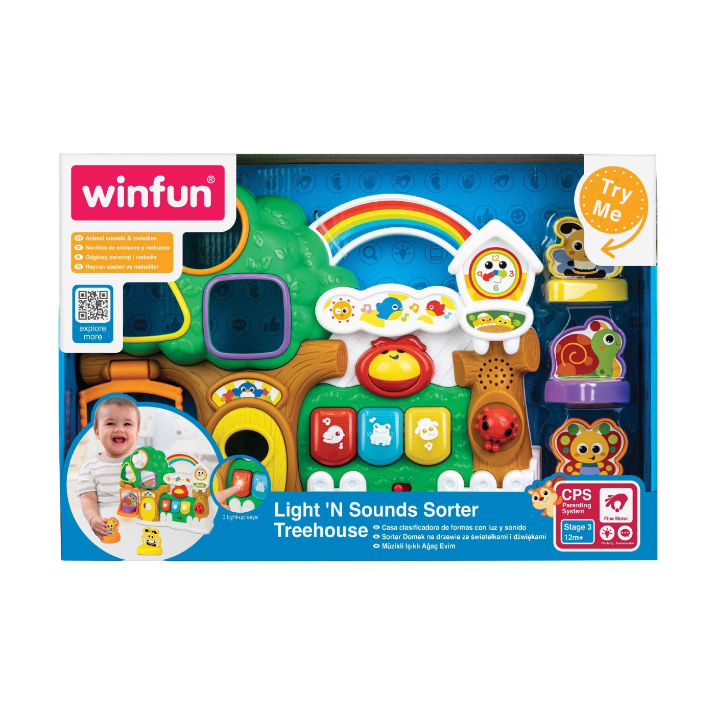 Winfun Casuta Din Copac Cu Lumini Si Sunete