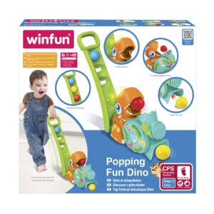 Winfun Jucarie De Impins Dinozaur Cu Bile